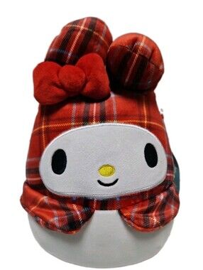 Squishmallows Sanrio Plaid My Melody 8 Inch Plush